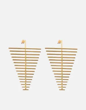 Falcon Earrings, Gold Vermeil