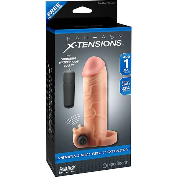 FANTASY X-TENSIONS VIBRATING REAL FEEL 1" EXTENSION