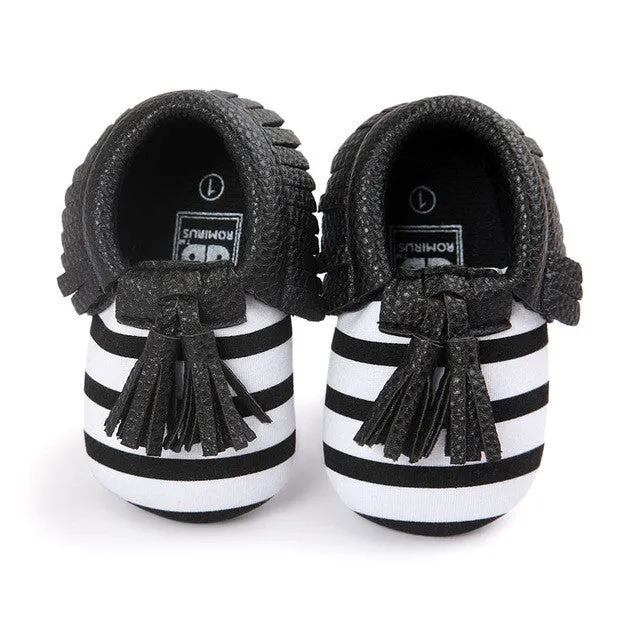 Fashion New Styles Suede PU Leather Infant Toddler Newborn Baby Children First Walkers Crib Moccasins Soft Moccs Shoes Footwear