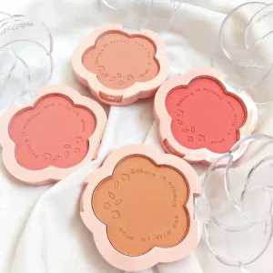 Flower Face Blush Clear and Natural Nude Makeup Blusher