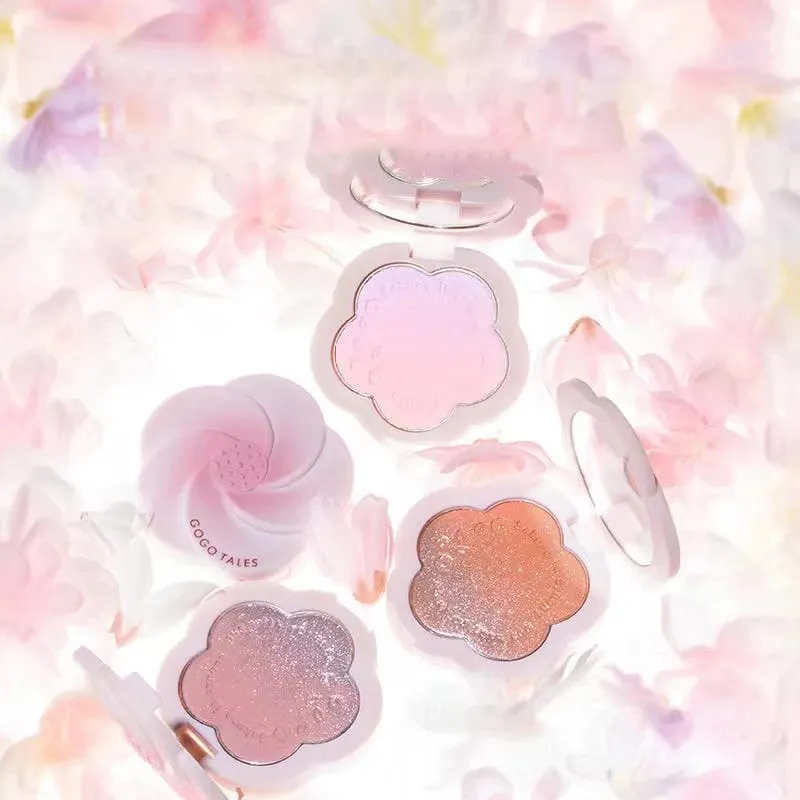 Flower Face Blush Clear and Natural Nude Makeup Blusher