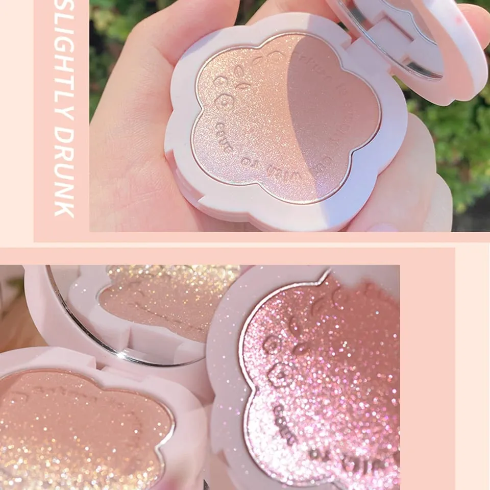 Flower Face Blush Clear and Natural Nude Makeup Blusher