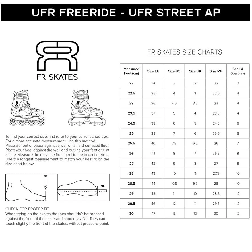 FR UFR Street AP Flat 65 Inline Skates