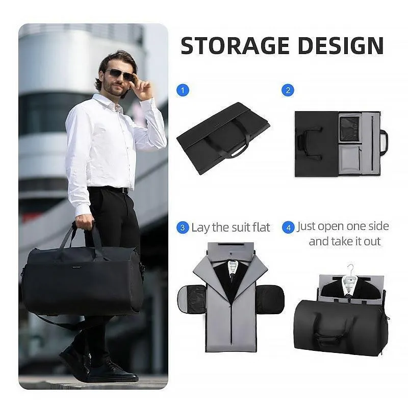 Gentleman: High Capacity & Water-Resistant Business Suit Travel Bag with Multipurpose Compartments