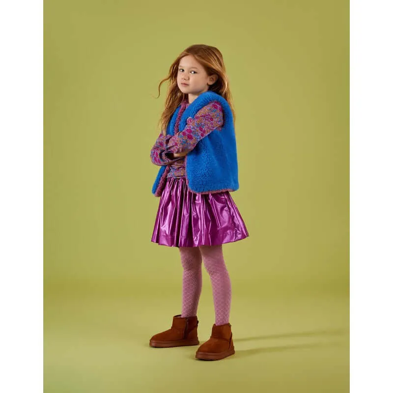 Girls Purple Shield Skirt