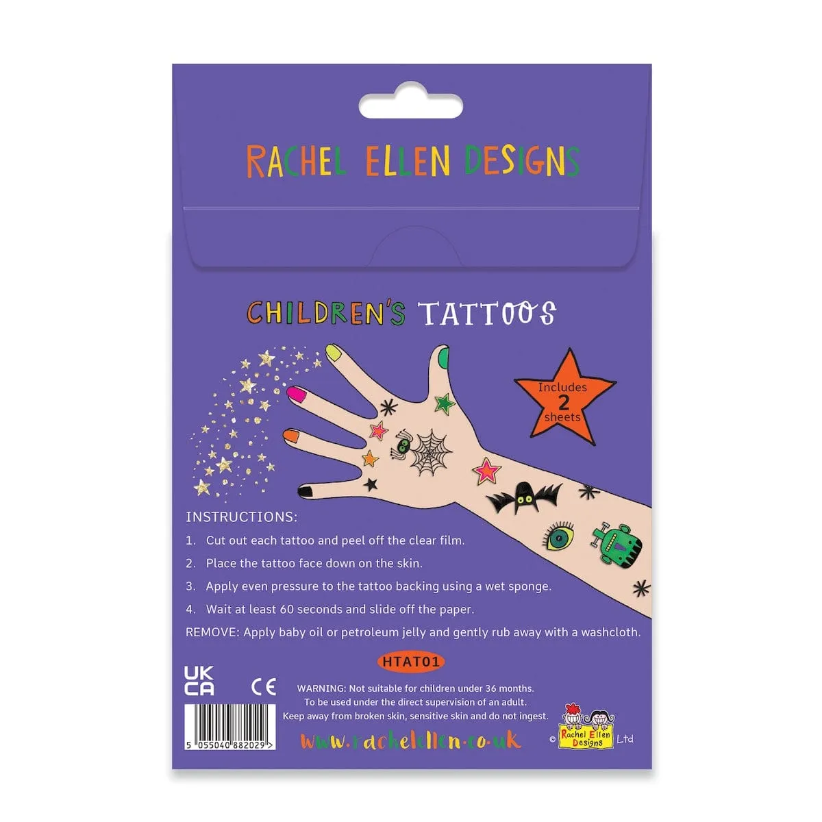 Glow in the Dark Temporary Halloween Tattoos