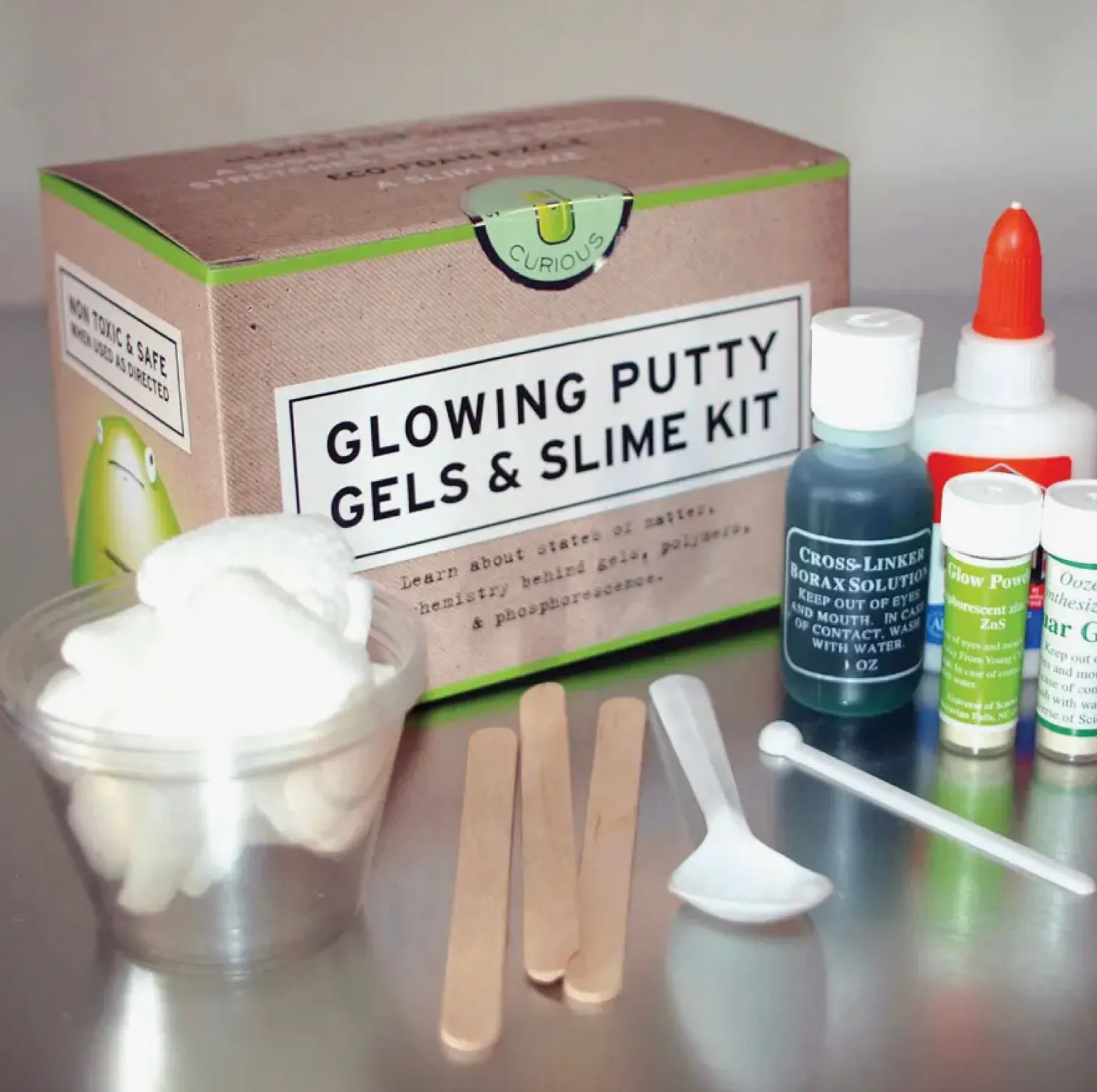 Glowing Putty Gels & Slime Kit