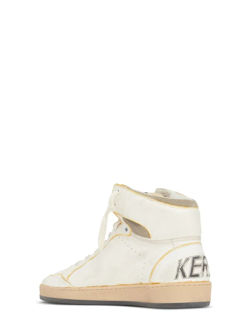 Golden Goose Sky Star Leather High-Top Sneakers