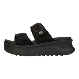 'Hey Dude' Women's Delray Slide Sandal - Black / Black