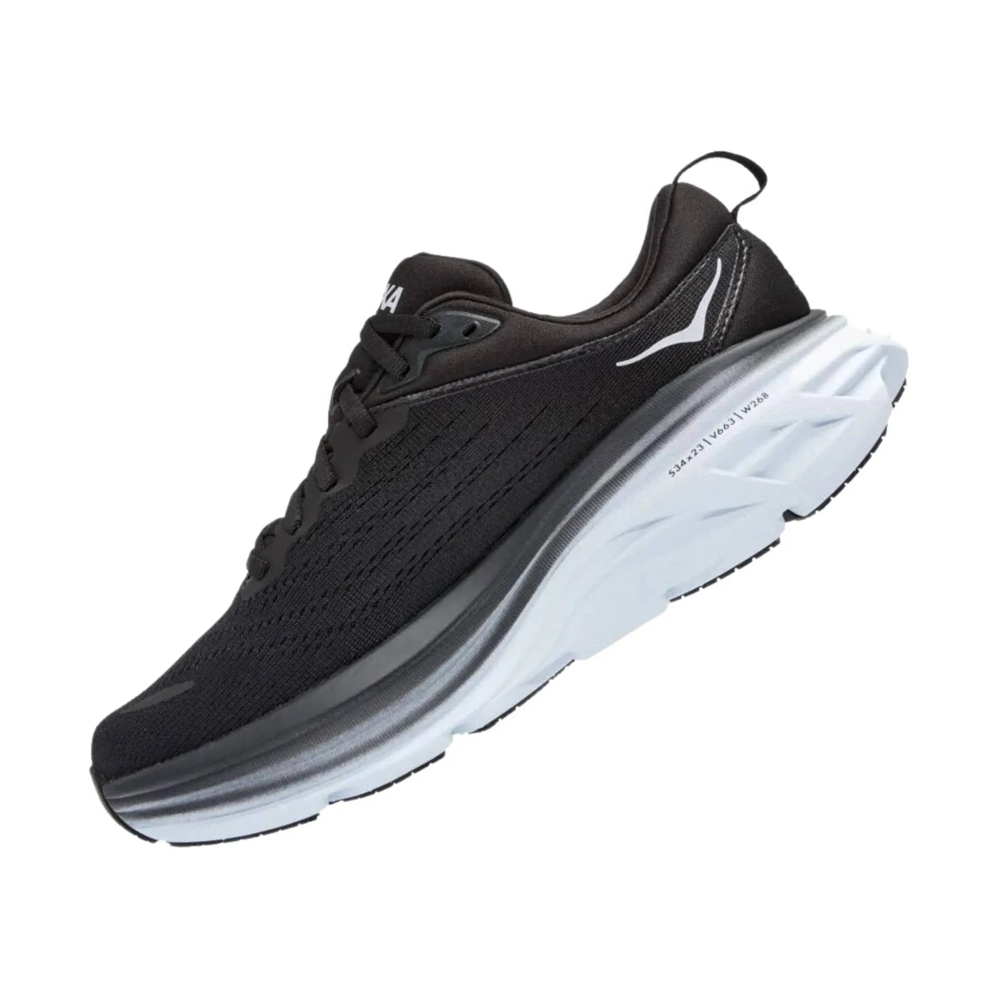 HOKA Women's Bondi 8 - Black/White