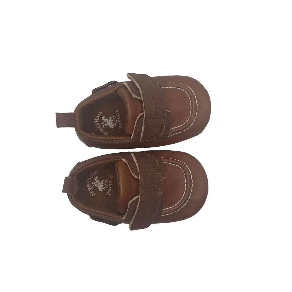 Infant Faux Leather Boat Style Shoes w/Velcro