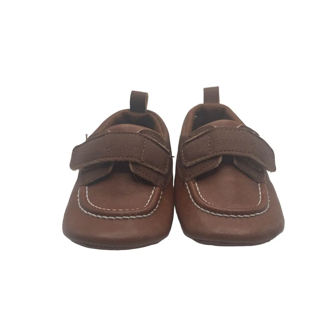 Infant Faux Leather Boat Style Shoes w/Velcro