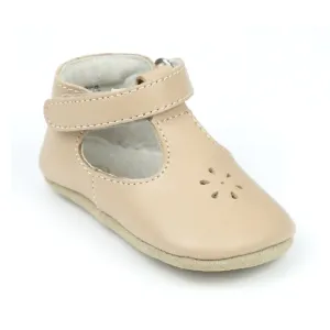 Infant Girls Lisette Napa Leather Mary Jane Crib Shoe