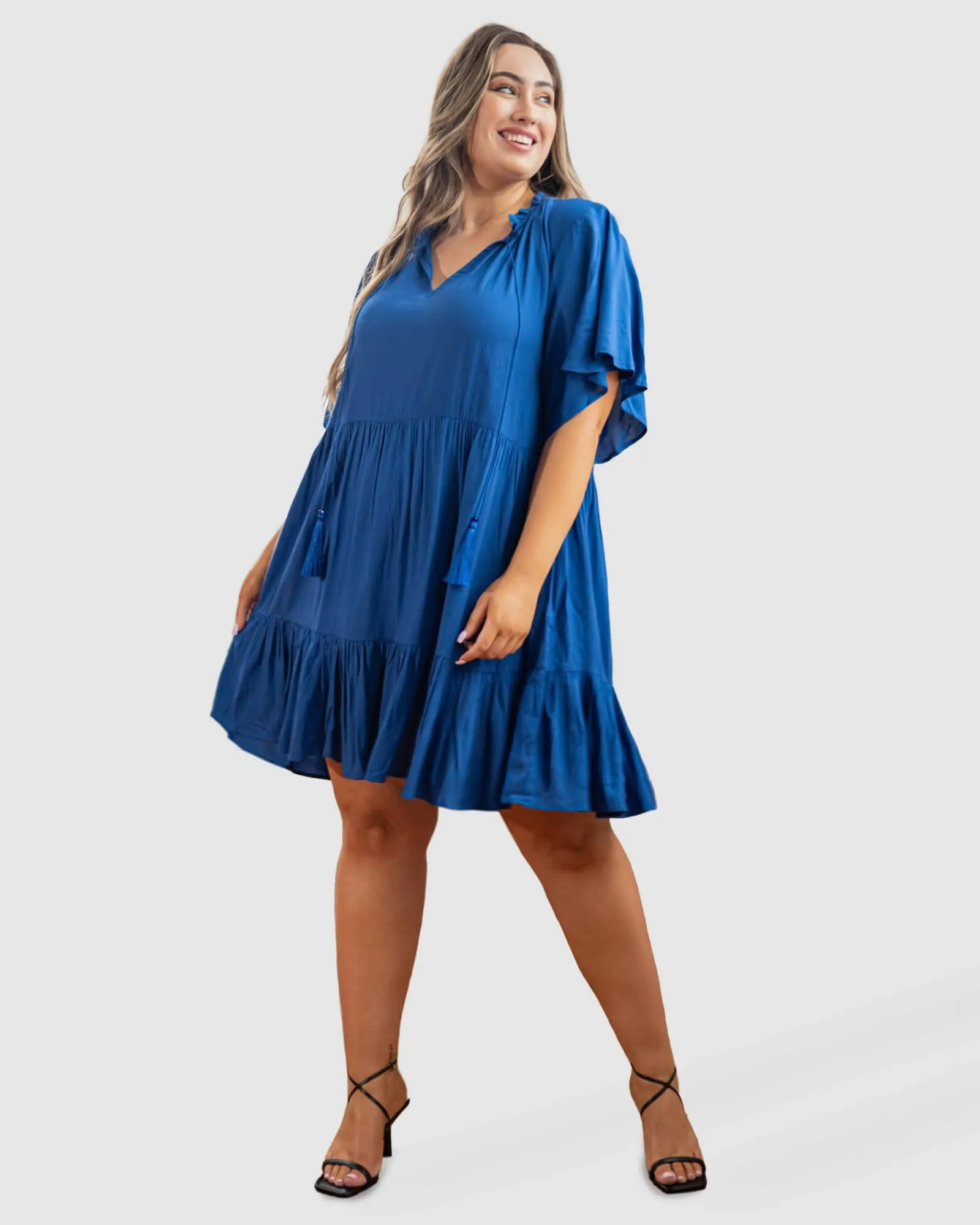 Jamie Short Sleeve Dress | Cobalt