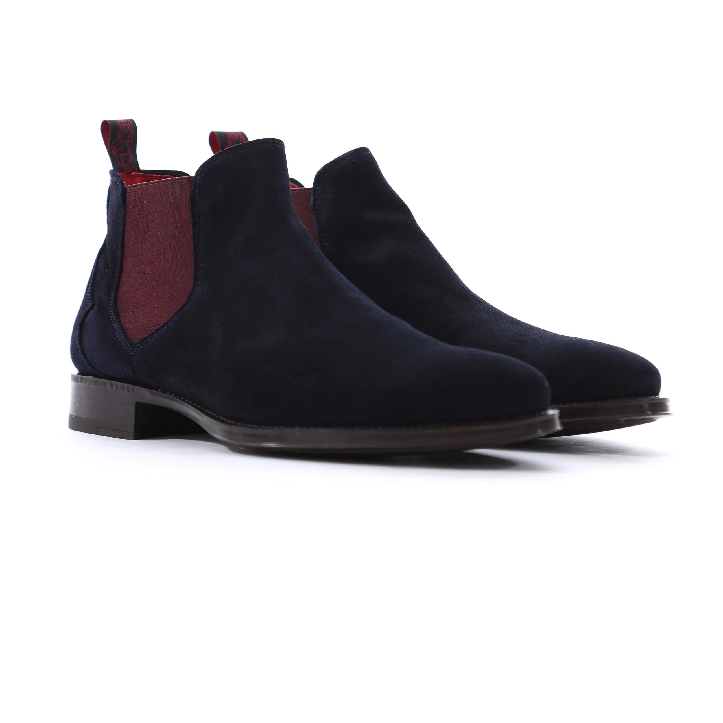 Jeffery West Nico Chelsea Boot in Navy Suede