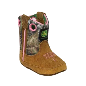 John Deere Kid's Johnny Popper Pink Camo Boot