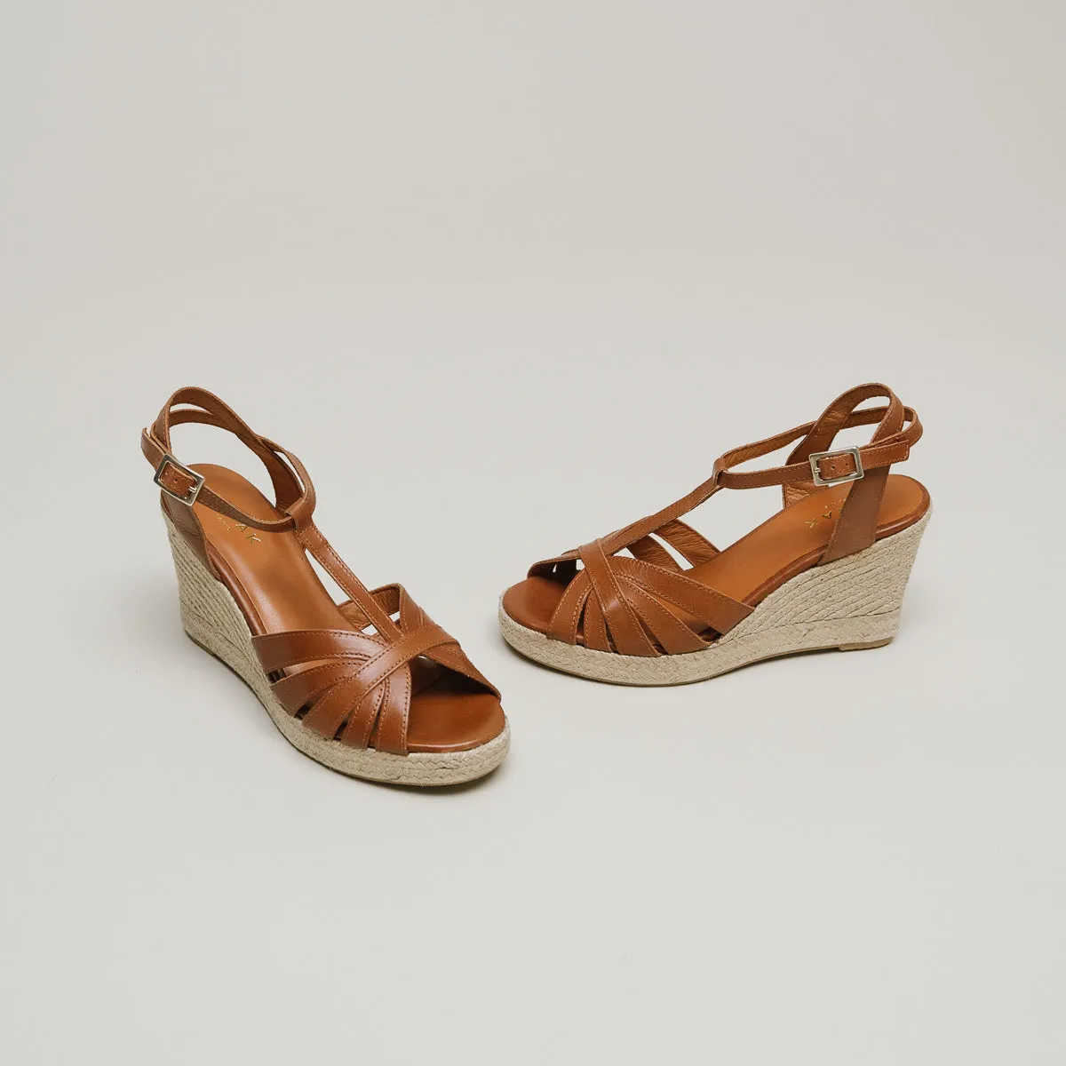 Jonak - Espadrilles Magnolia Cuir  - Cognac