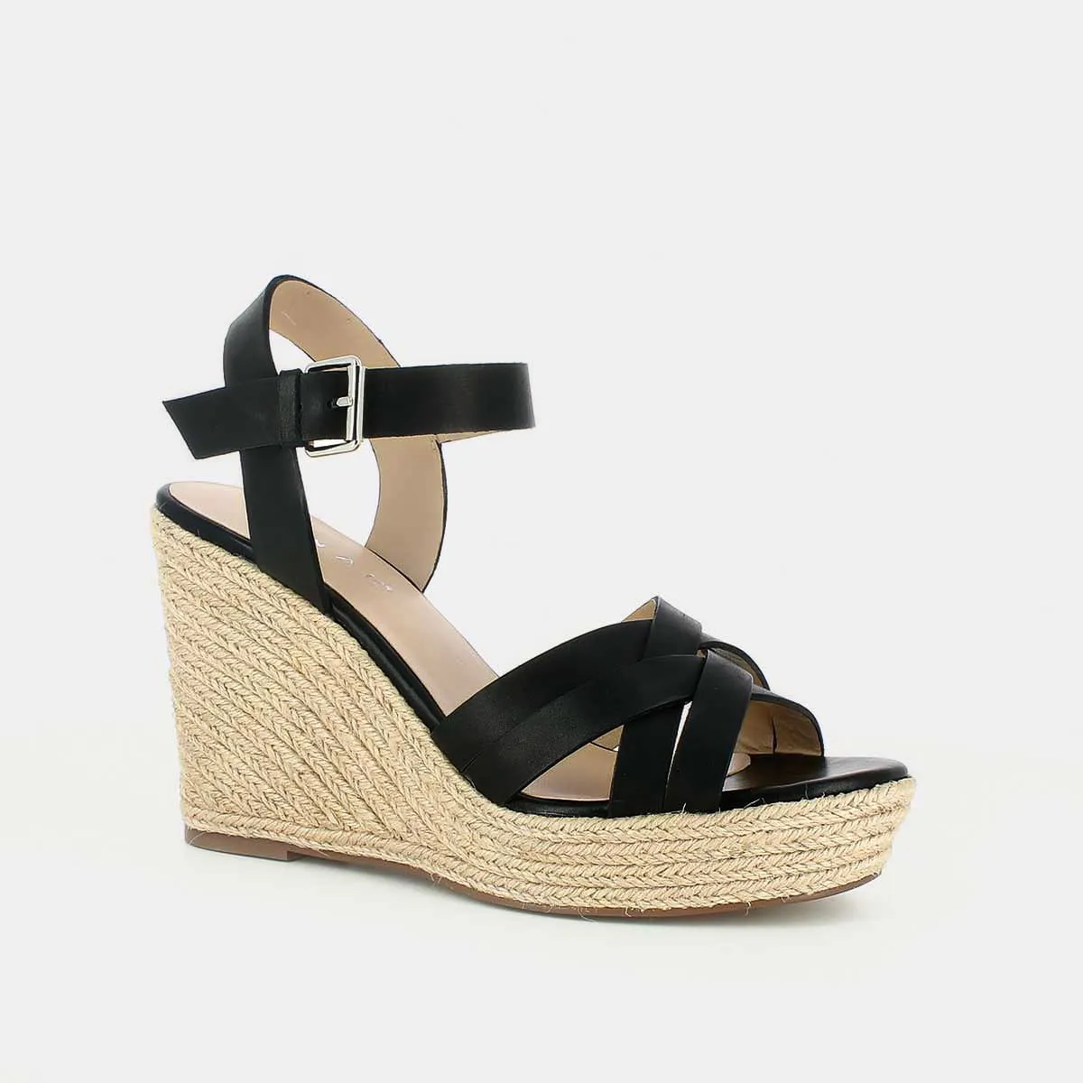 Jonak - Espadrilles Sacha Cuir  - Noir