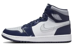 Jordan 1 Retro High Golf Midnight Navy Patent Sneakers