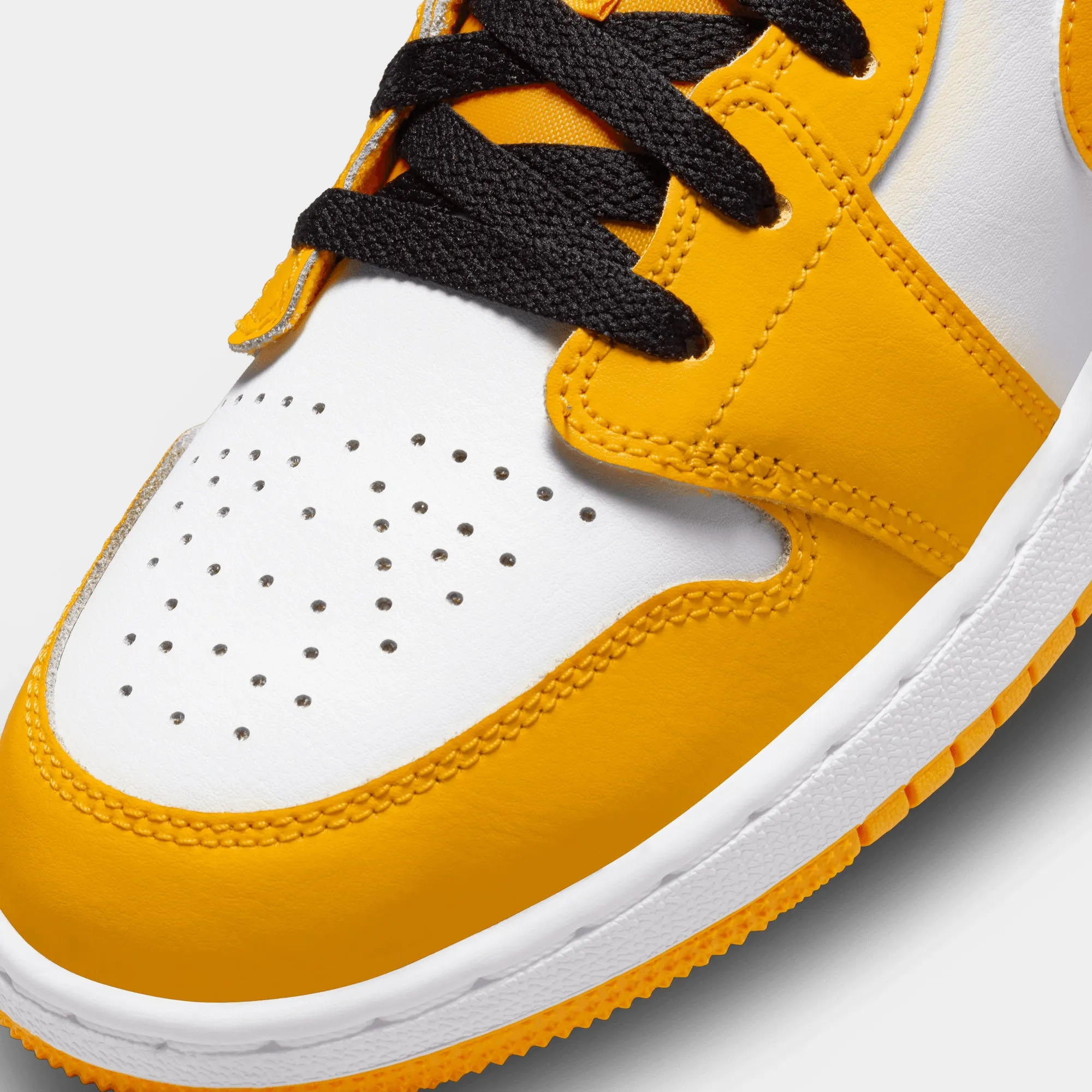 Jordan Kid's Air Jordan 1 Low (GS) "University Gold" Taxi/Black/White