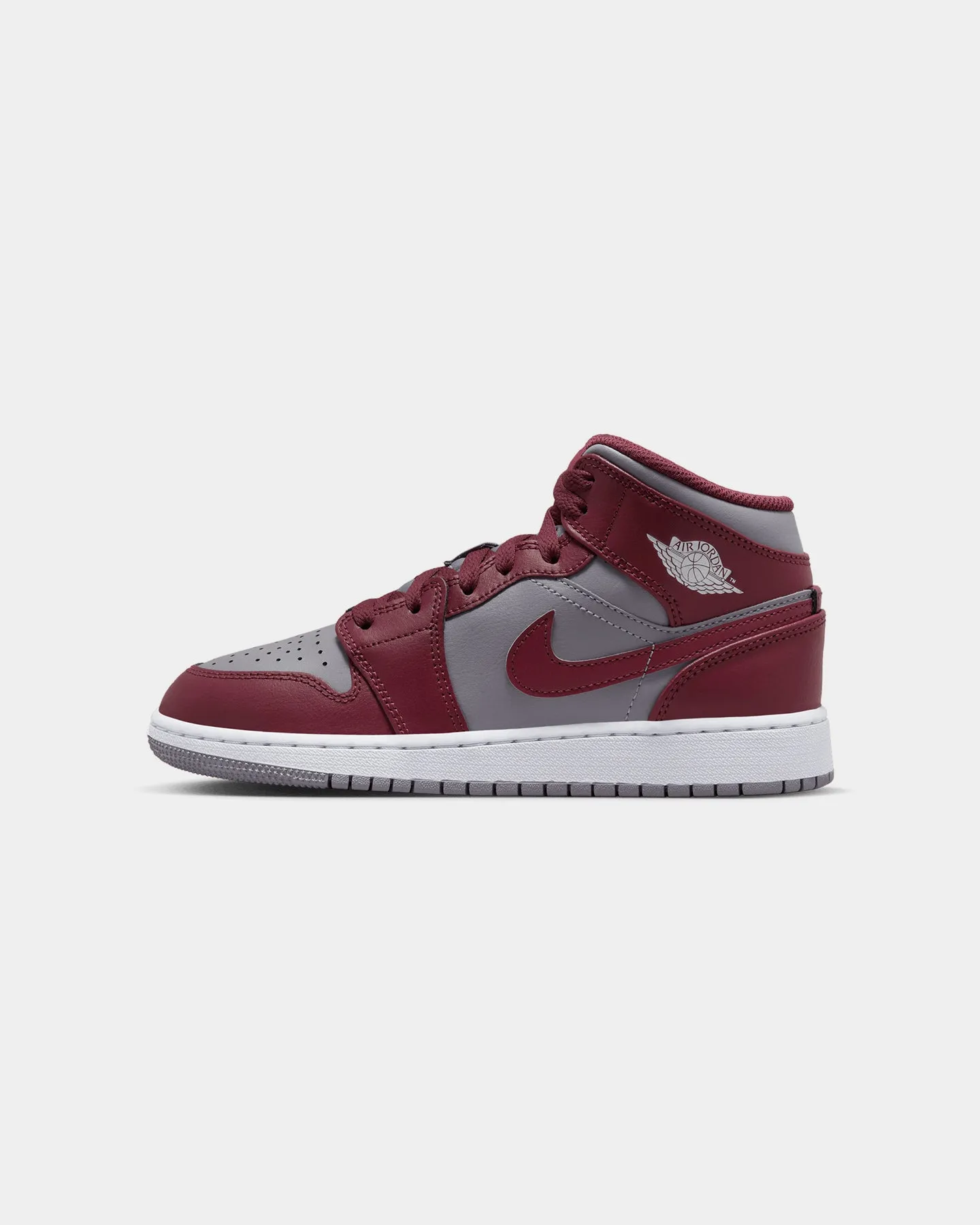 Jordan Kids' Air Jordan 1 Mid (GS) "Bordeaux" Cherrywood Red