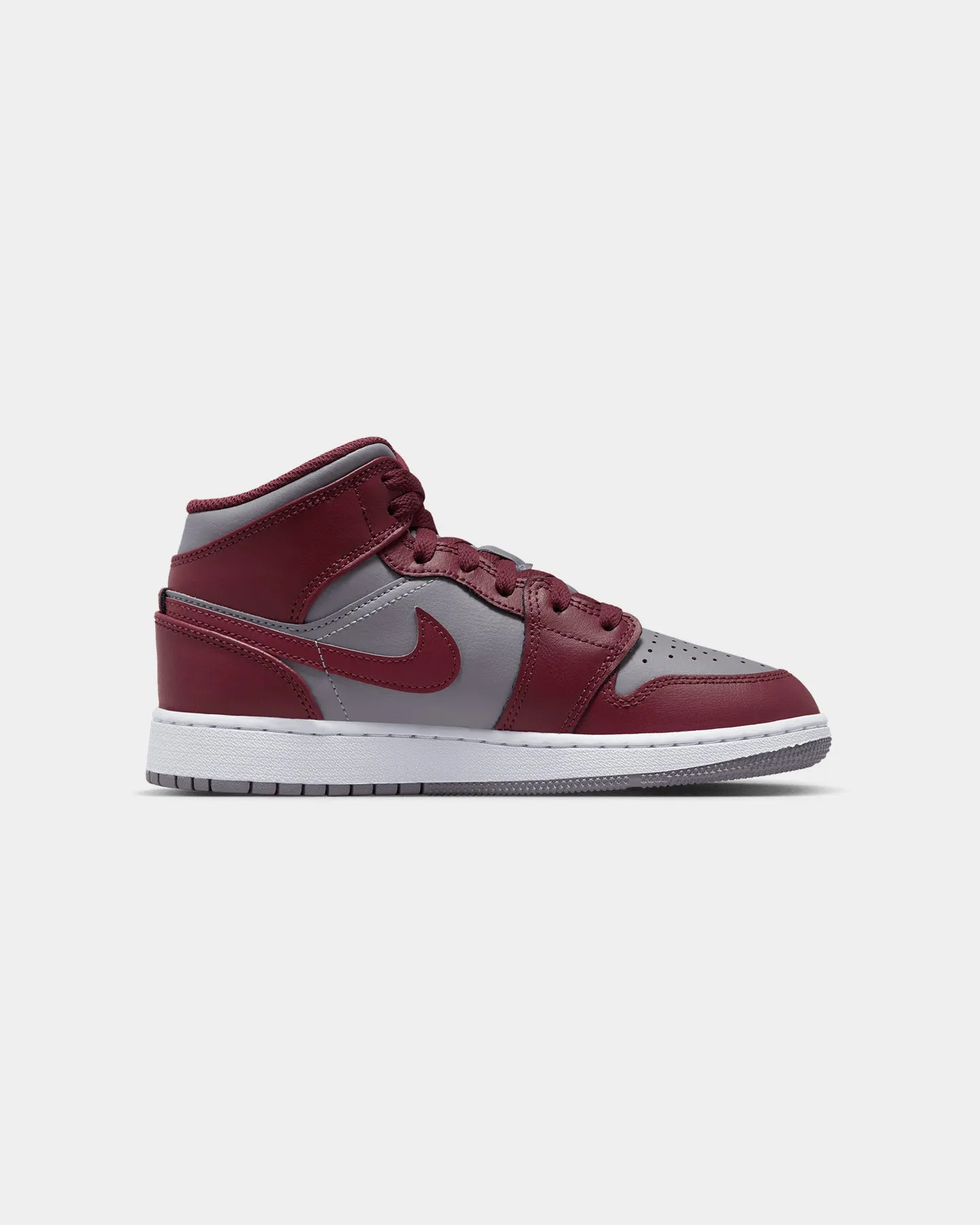 Jordan Kids' Air Jordan 1 Mid (GS) "Bordeaux" Cherrywood Red