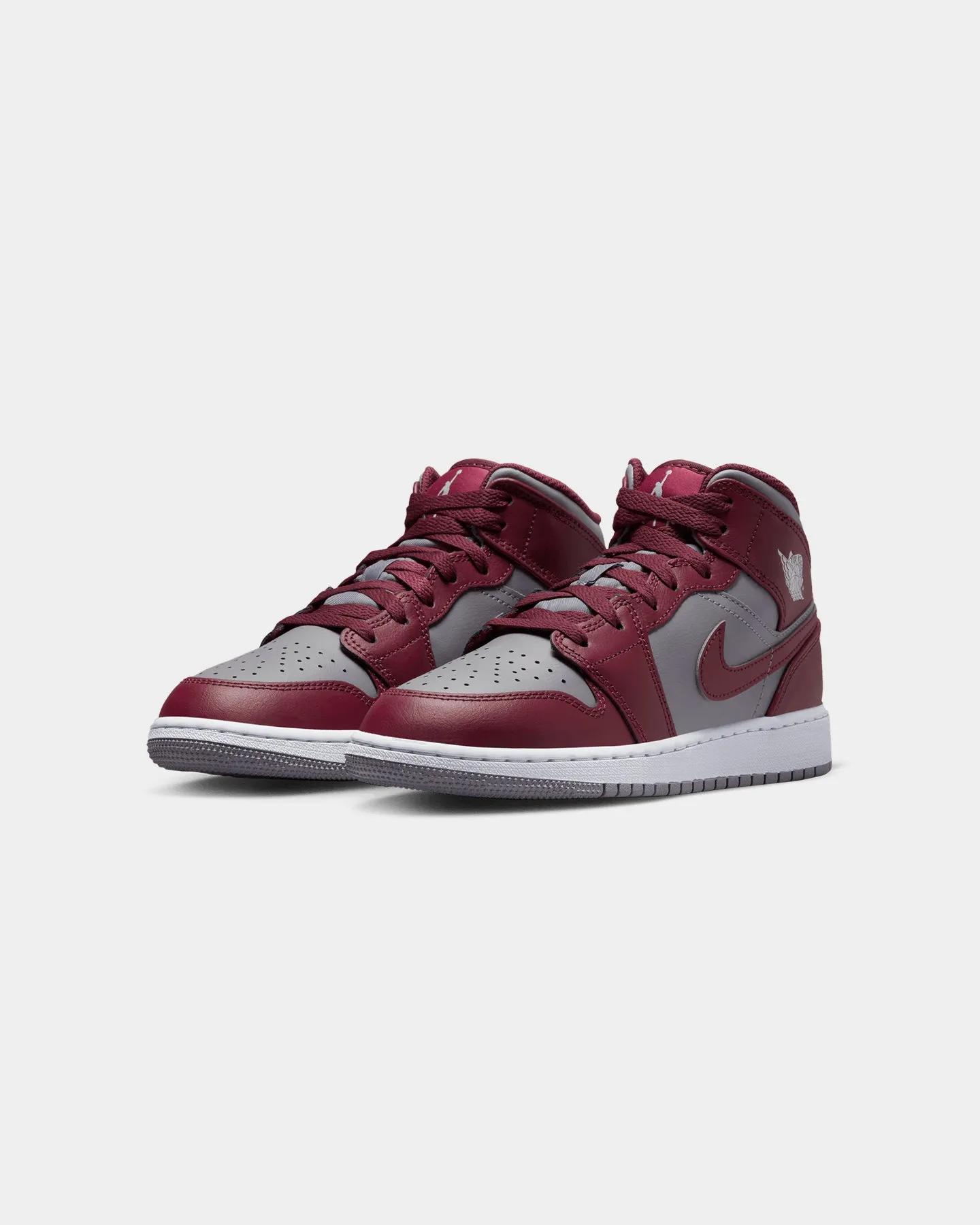 Jordan Kids' Air Jordan 1 Mid (GS) "Bordeaux" Cherrywood Red