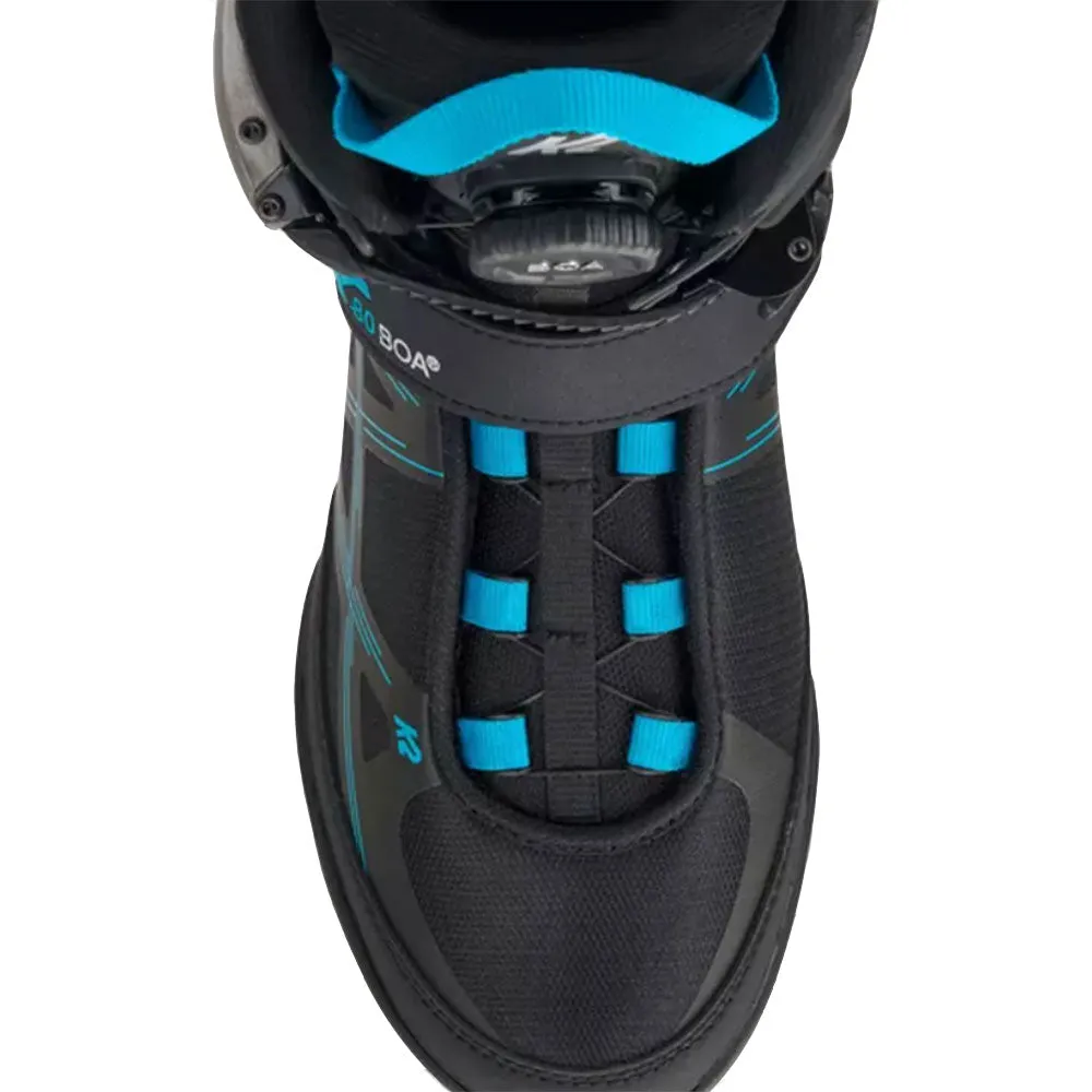 K2 F.I.T. 80 BOA Black/Blue Mens Inline Skates