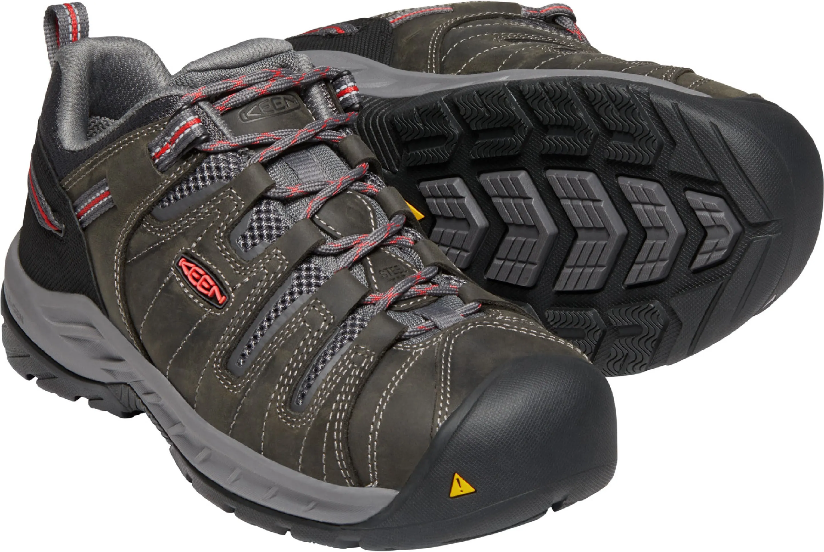 'Keen Utility' Women's Flint II EH Steel Toe - Magnet / Rose