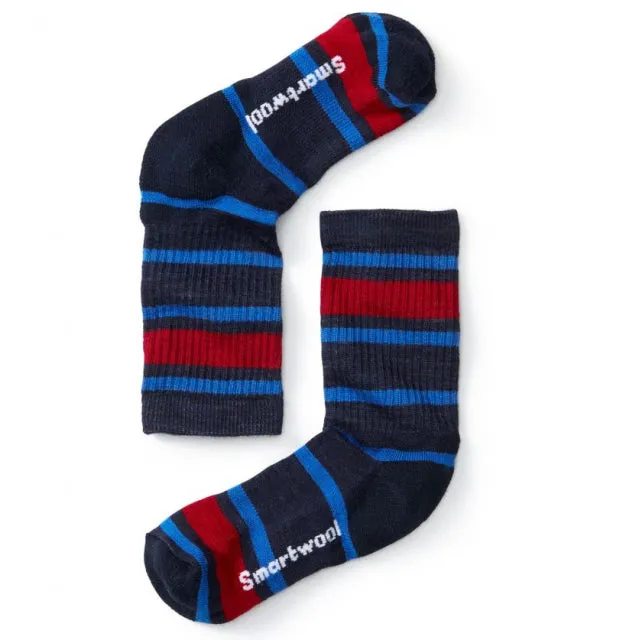 Kids' Light Cushion Striped Crew Socks