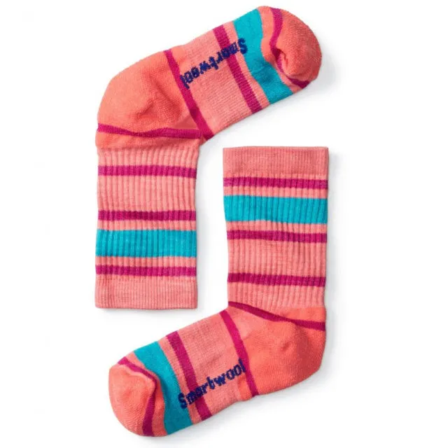 Kids' Light Cushion Striped Crew Socks