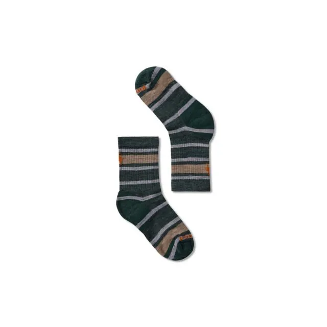 Kids' Light Cushion Striped Crew Socks