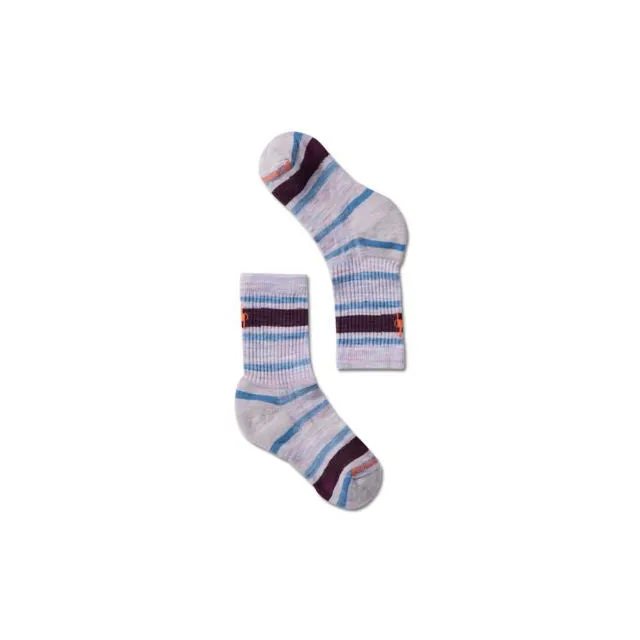 Kids' Light Cushion Striped Crew Socks