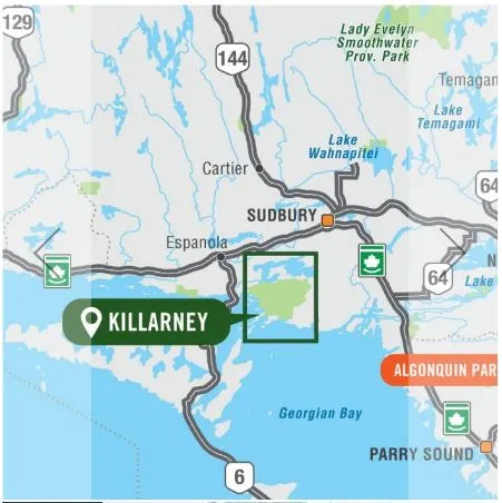 Killarney Provincial Park Adventure Topographic Map | Backroad Mapbooks