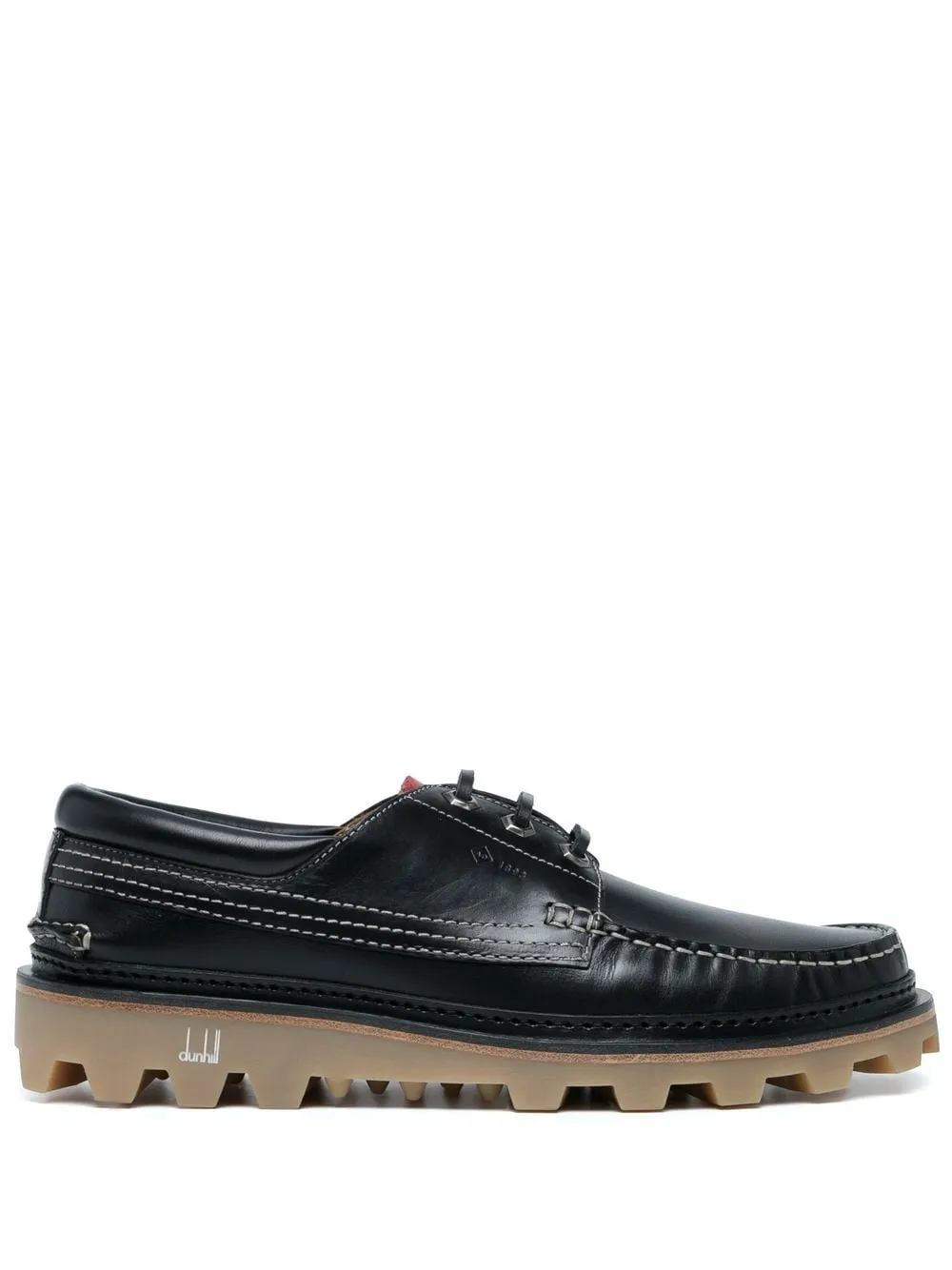 Lace-Up Leather Boat Shoes