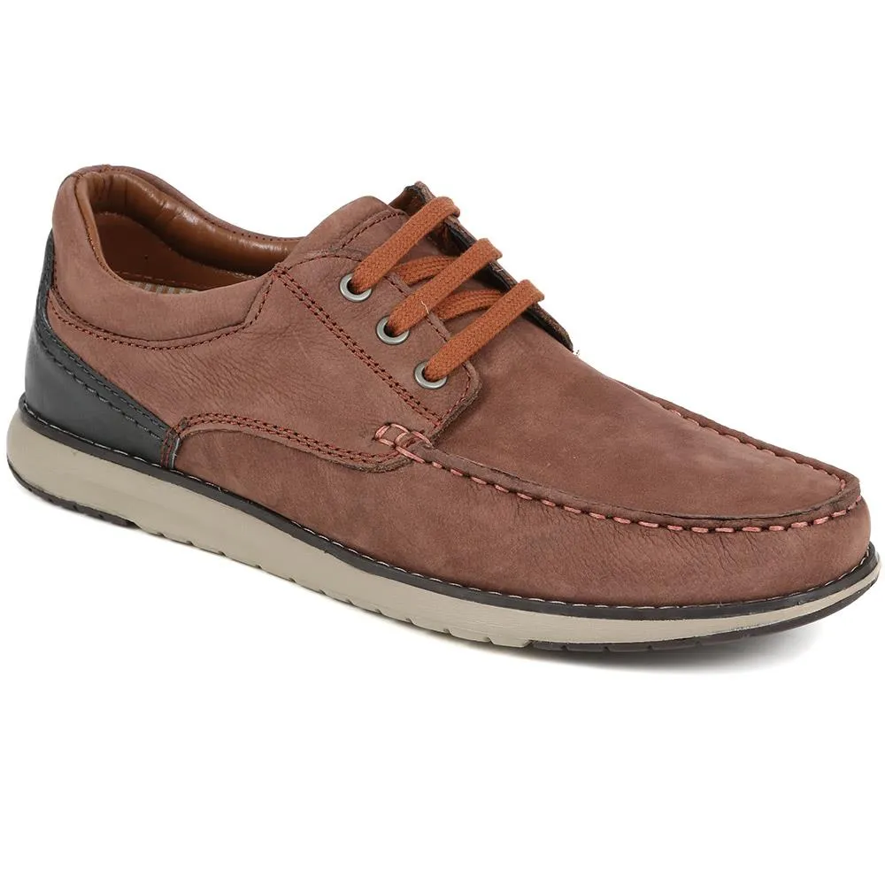 Leather Casual Boat Shoes - SHAFI35001 / 321 522