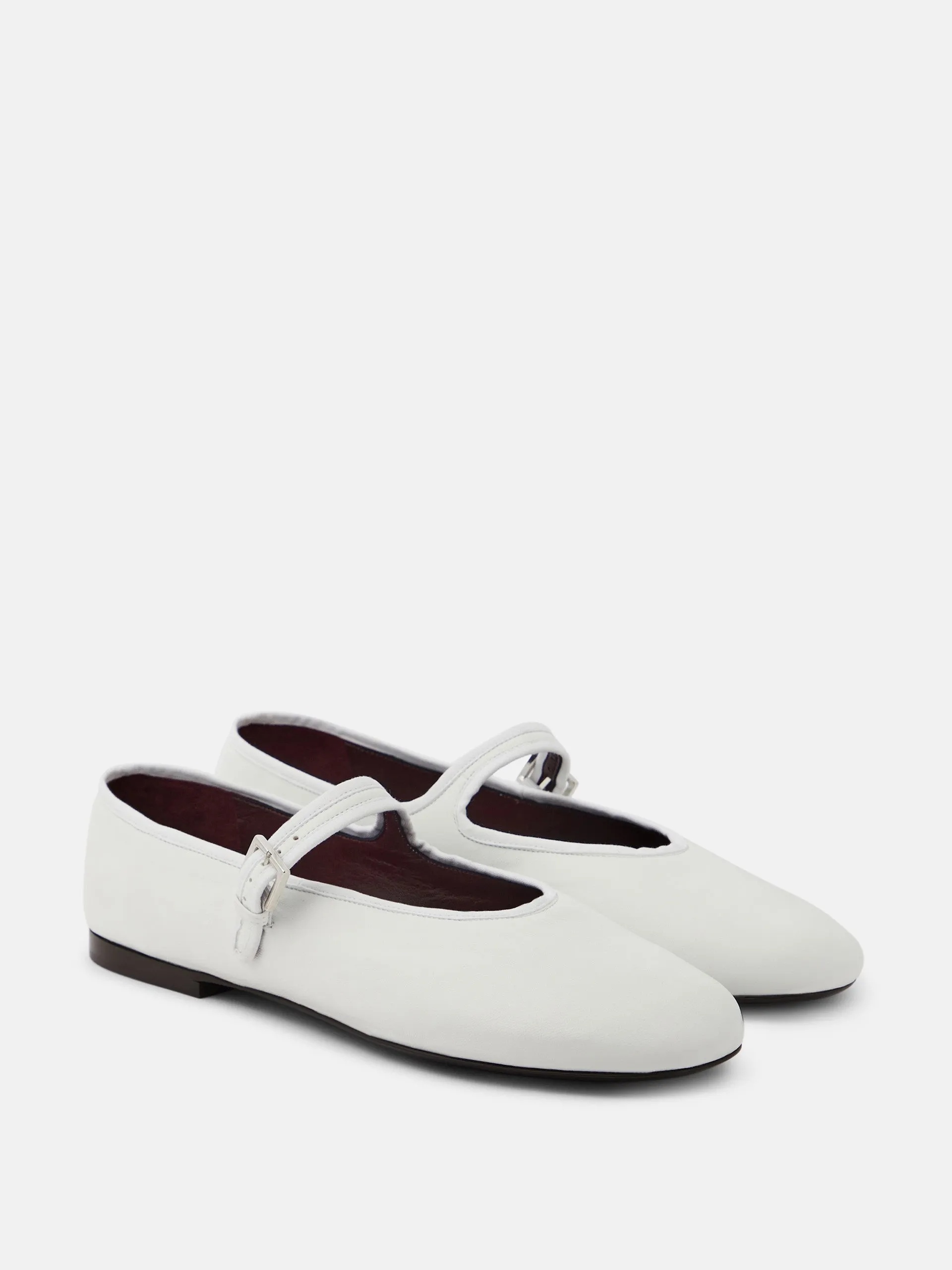 Leather Mary Jane ballet flats