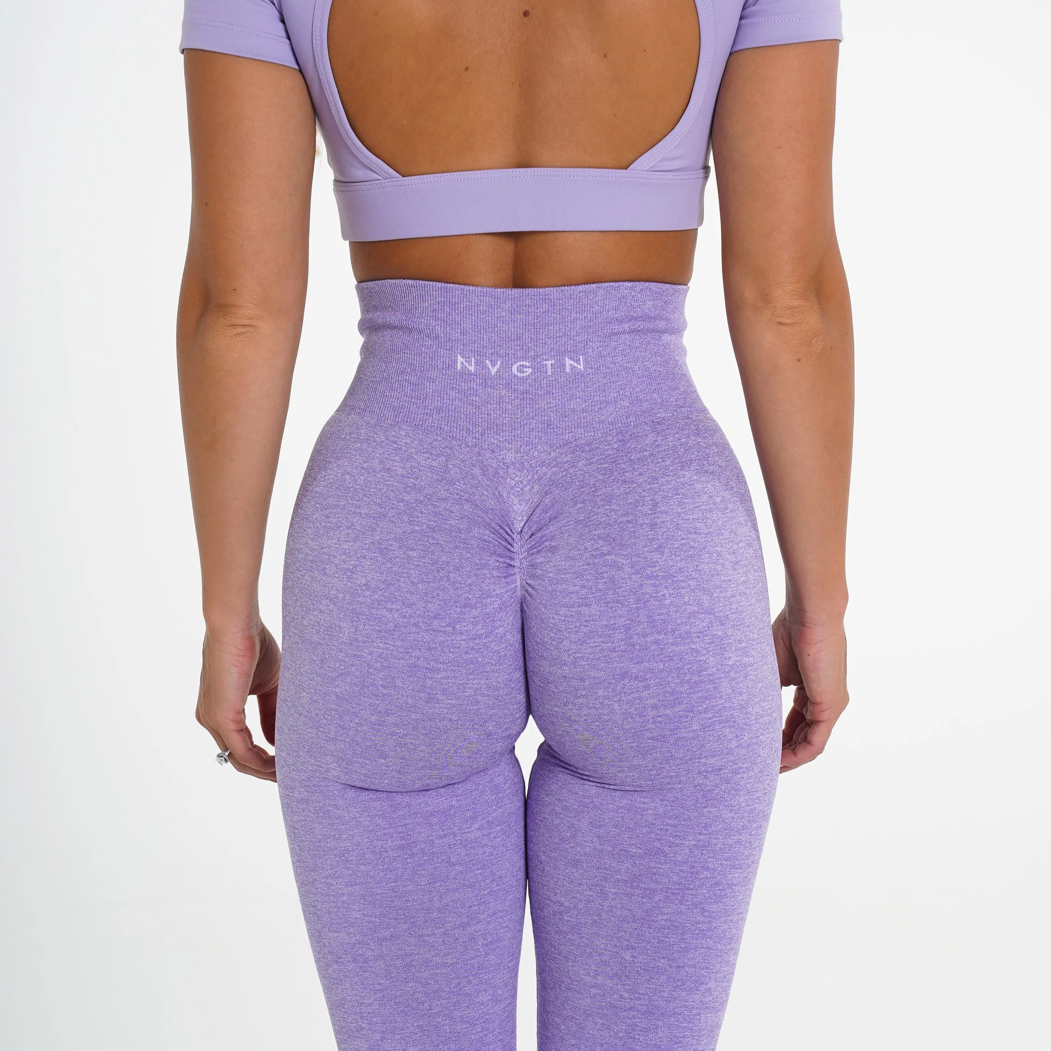 Lilac Scrunch Seamless Leggings