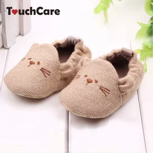 Lovely Baby Boy Girl Knitted Crib Shoes Infant Toddler Newborn Cartoon Elastic First Walkers Soft Slipper Crib Shoes