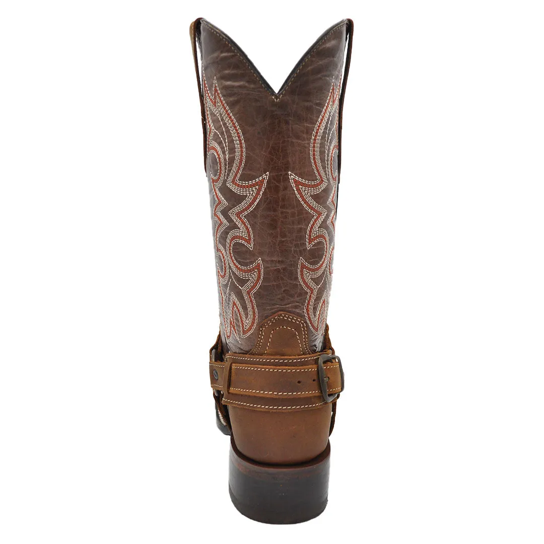 Luma Priscilla Women's Bulldog Brown Square Toe Western Boots