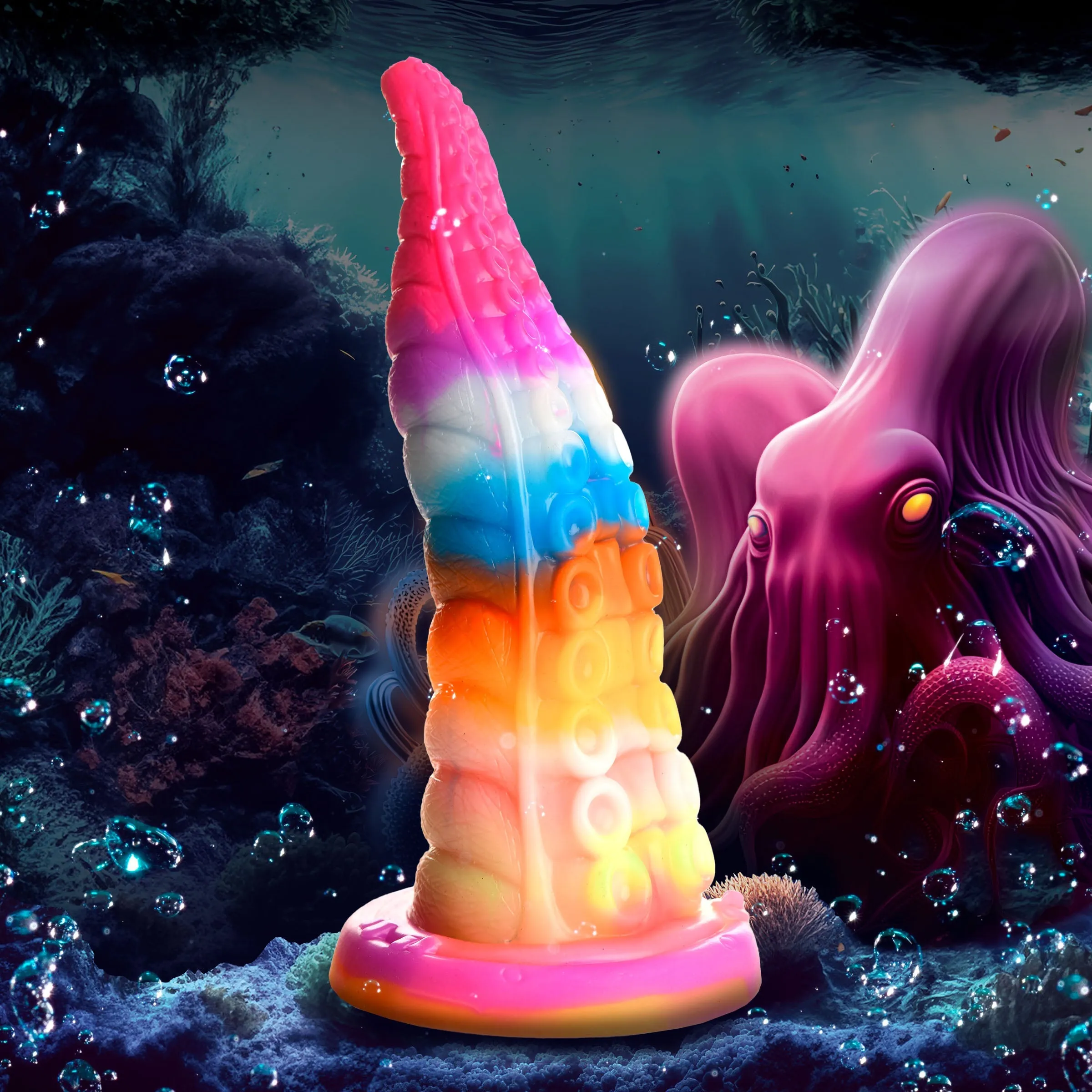 Luminoctopus Glow-In-The-Dark Tentacle Silicone Dildo