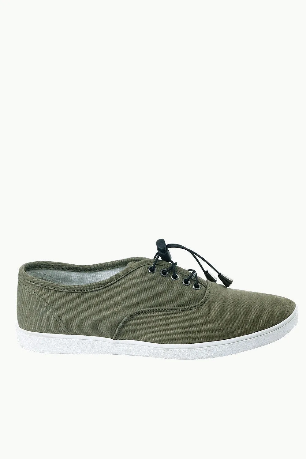 Men's Elastic Tassel Green Boat Shoes