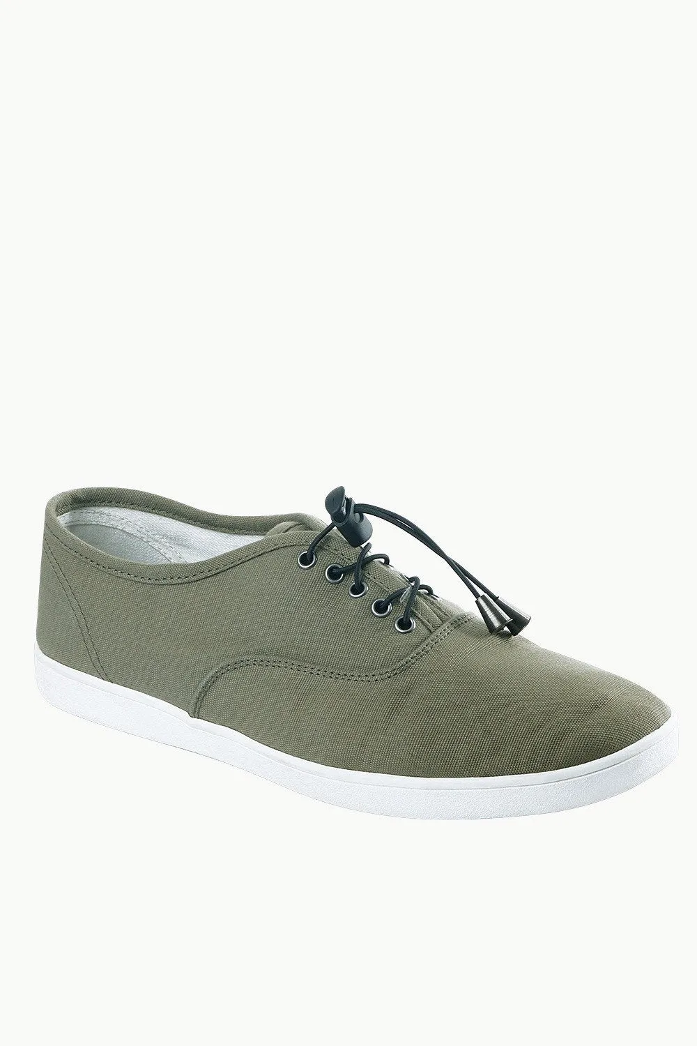 Men's Elastic Tassel Green Boat Shoes