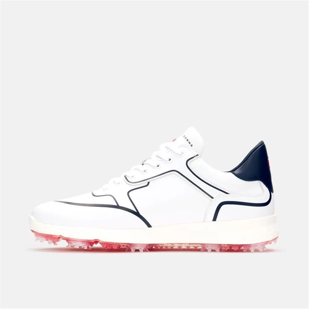 Men's Orlando Pro Spike White Golf Shoes