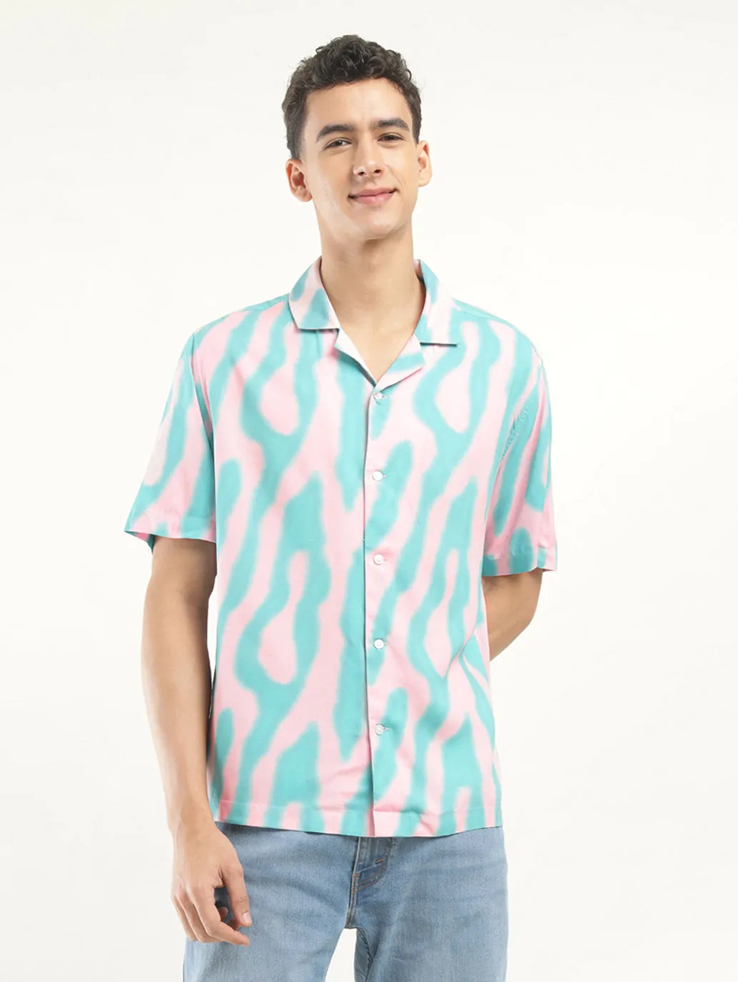 Men's Printed Camp Shirt