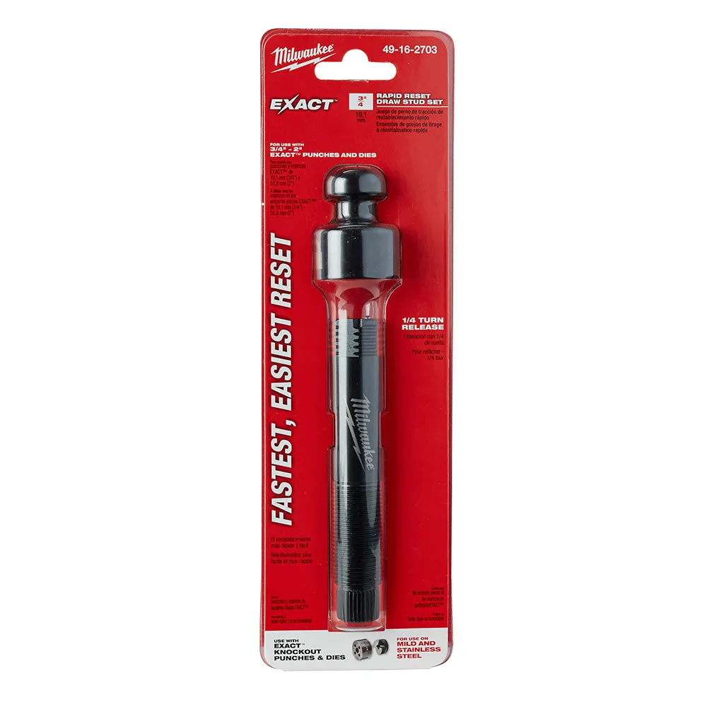 Milwaukee 49-16-2703 Exact™ Rapid Reset 3/4" Draw Stud