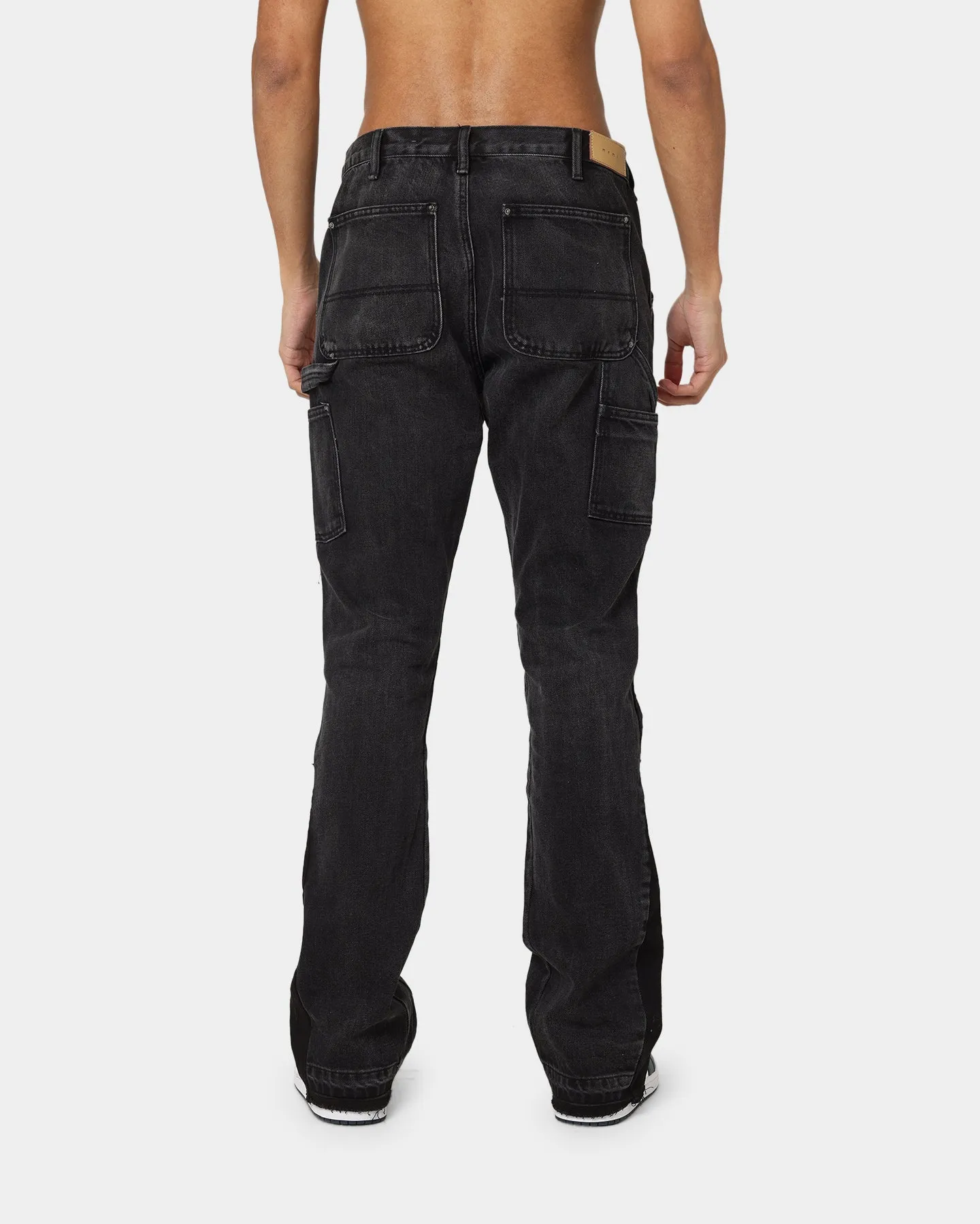 MNML B118 Flare Work Denim Jeans Black