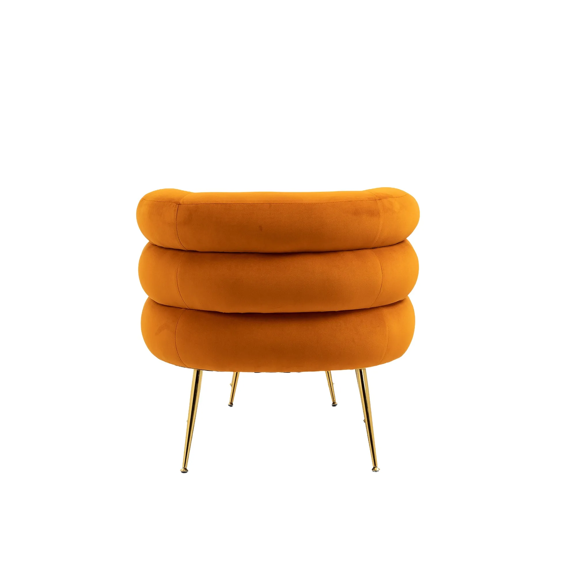 Modern Velvet Upholstered Armchair