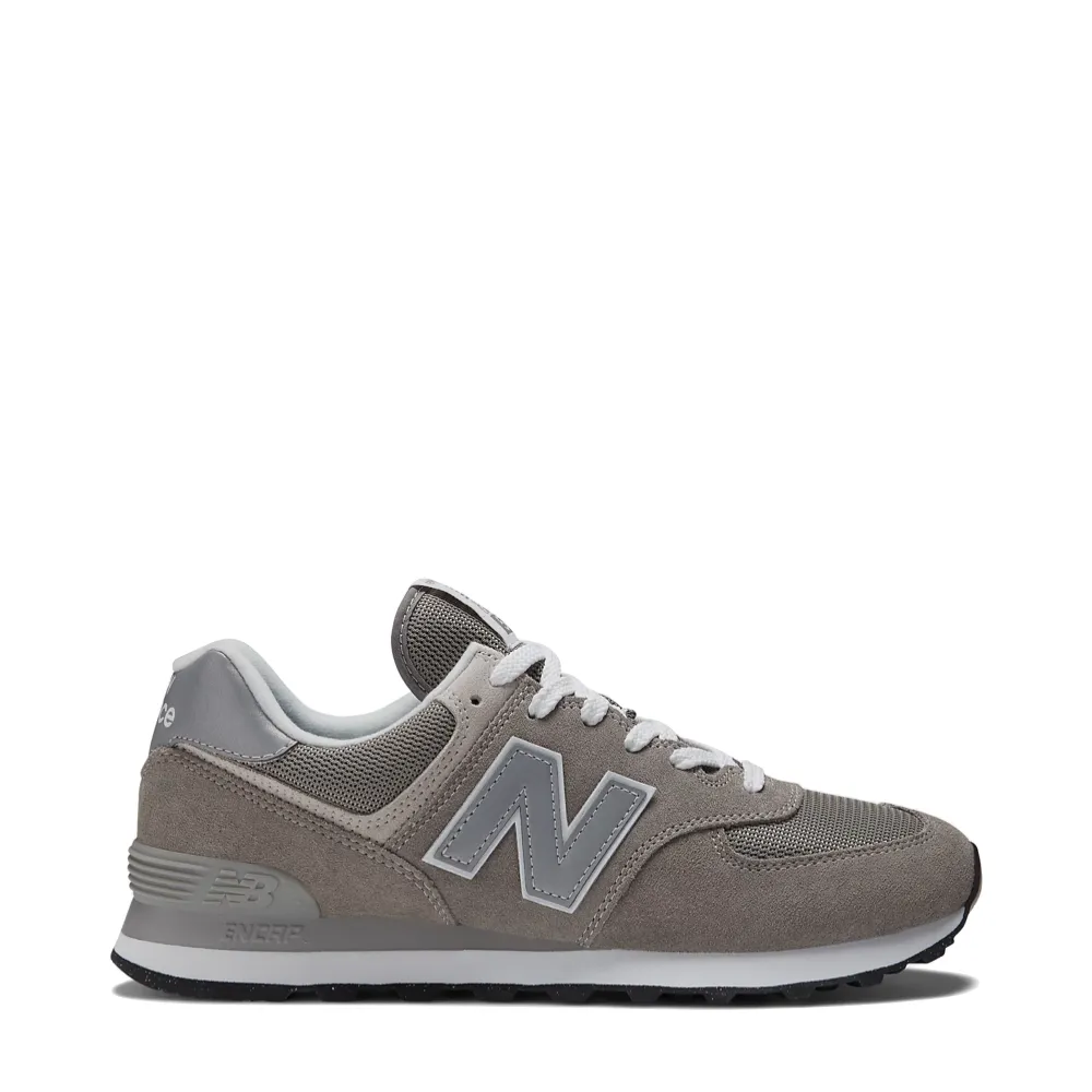 New Balance Men's 574 Sneaker in Grey with White