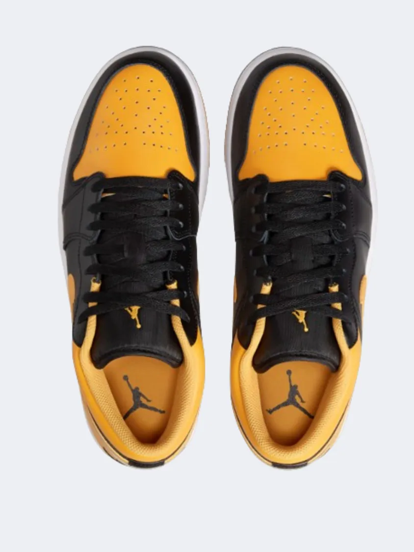 Nike Air Jordan 1 Men Lifestyle Shoes Black/White/Yellow